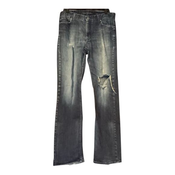 Calvin Klein Jeans Men's Distressed worn dark Blue size 36W X 34L - Picture 1 of 4